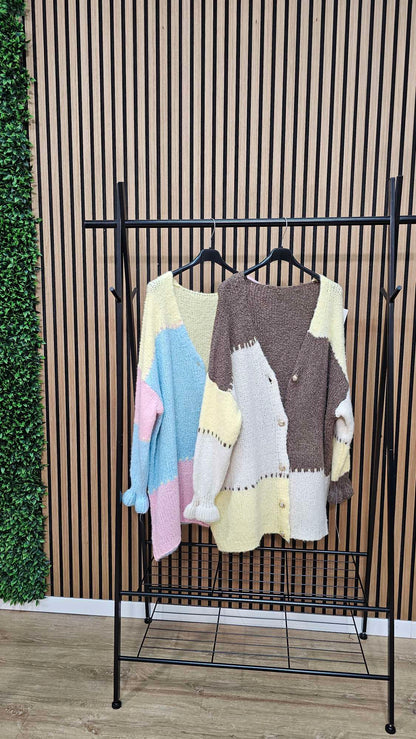 Boutique Rüschen Oversize Strickjacke